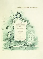 Étlap Sarah Bernhardt napjára, 1896. december 9-re